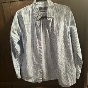 Vineyard Vines Blue Gingham Men's Shirt